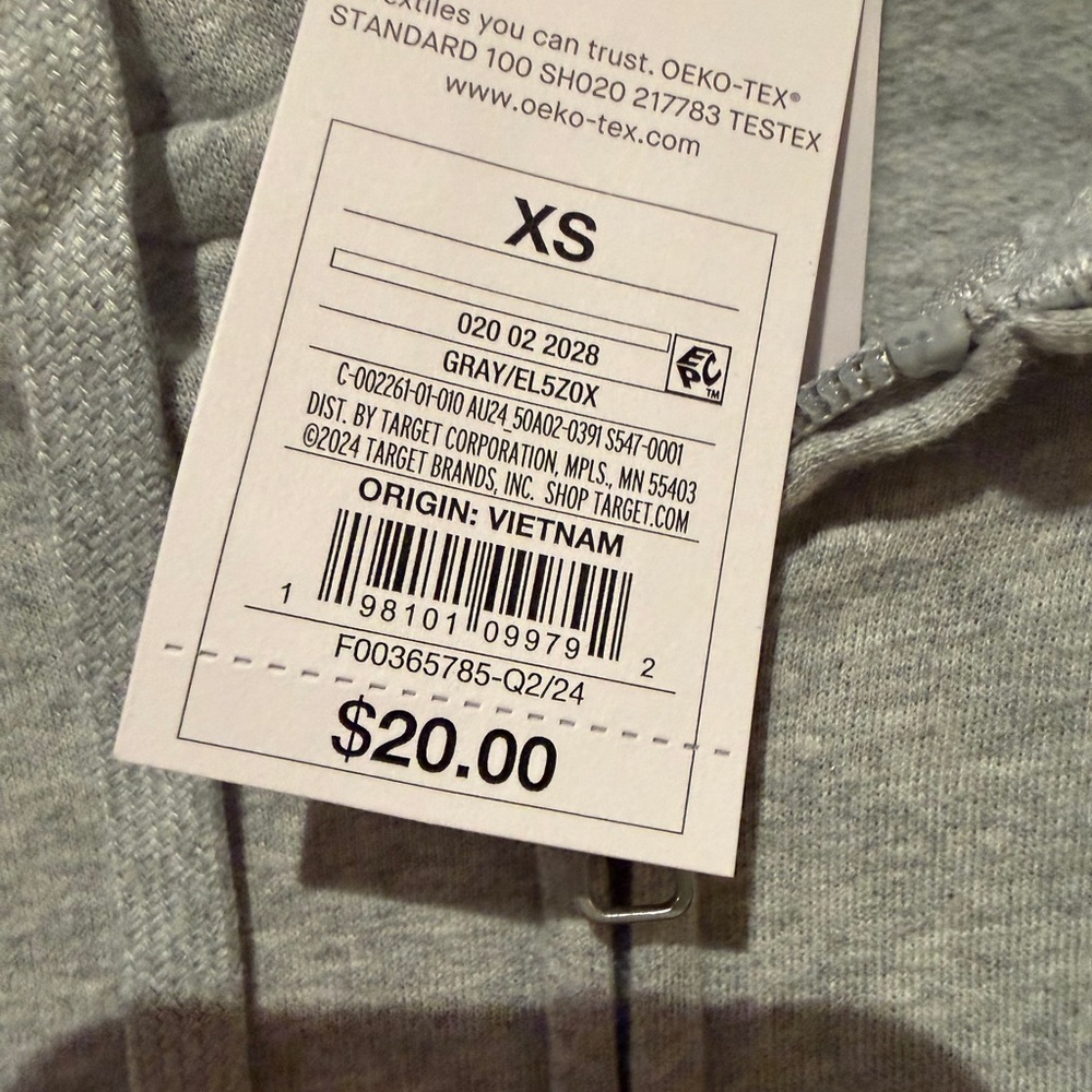 Auden Gray Zip-Up Hoodie - Picture 2 of 4